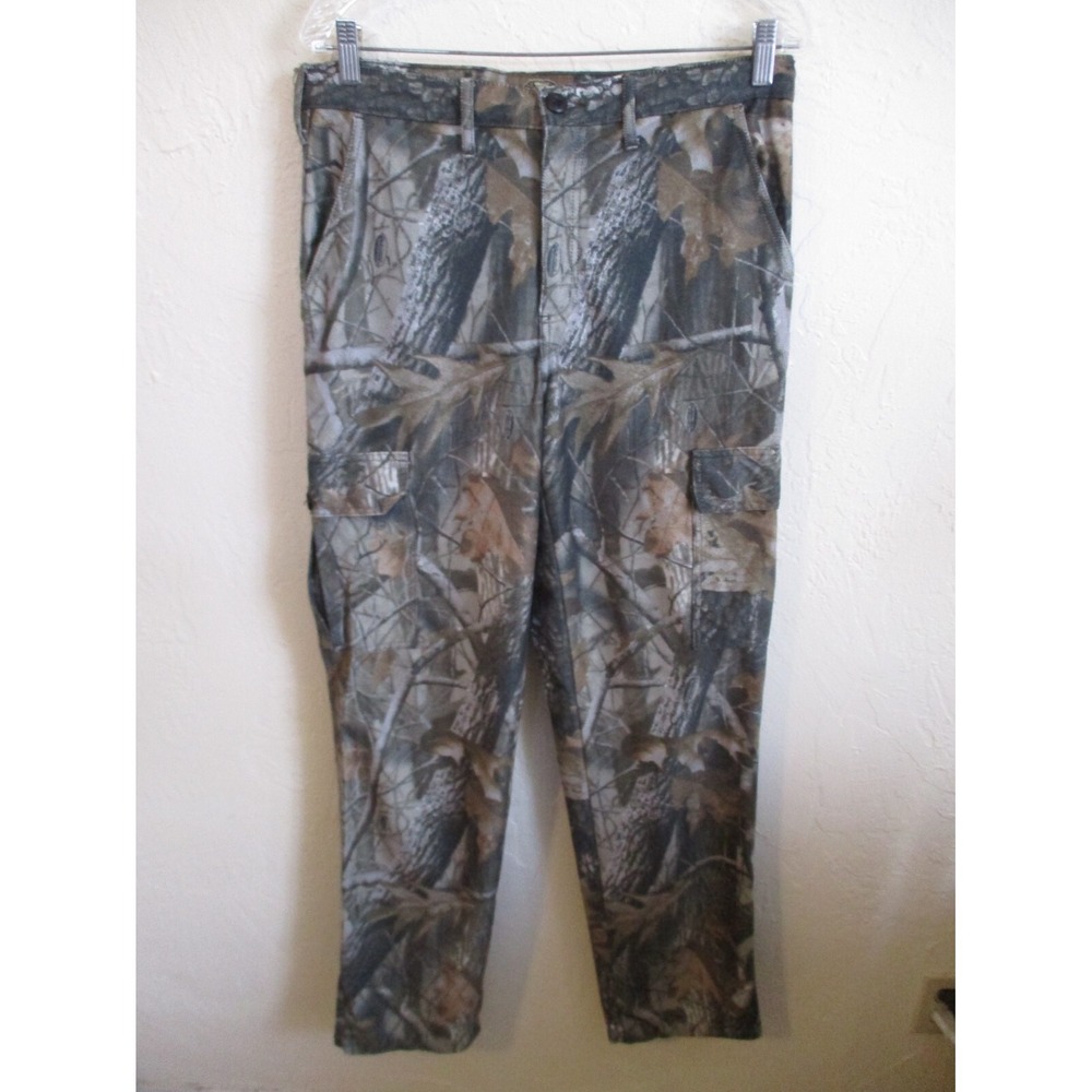 Whitewater Outdoors Quiet Hunting Camo Cargo Pants Size Medium 32X32